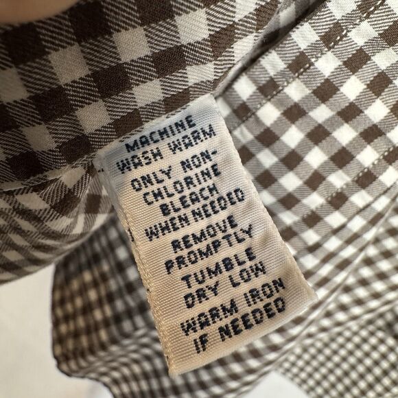 Ralph Lauren‎ Polo Shirt Mens Large Brown Red Pony Button Up Classic Fit Cotton - Picture 4 of 8